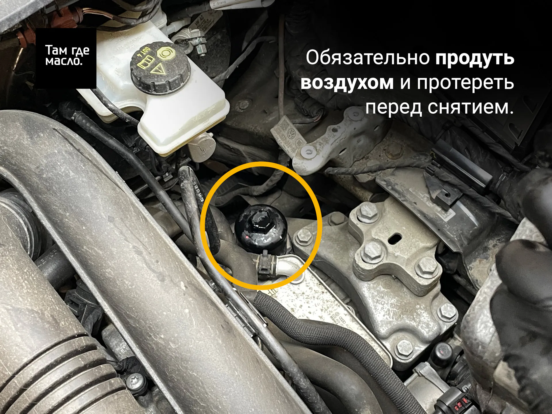 Доступ к фильтру DSG DQ250 после снятия аккумулятора